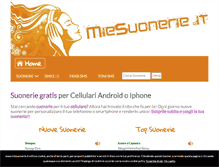 Tablet Screenshot of miesuonerie.it